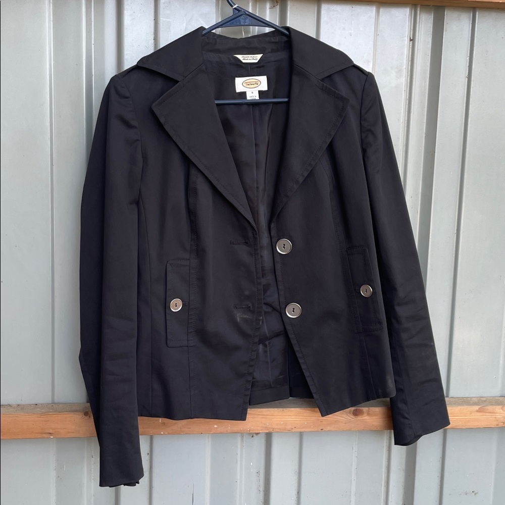 Talbots Black Italian Fabric Jacket